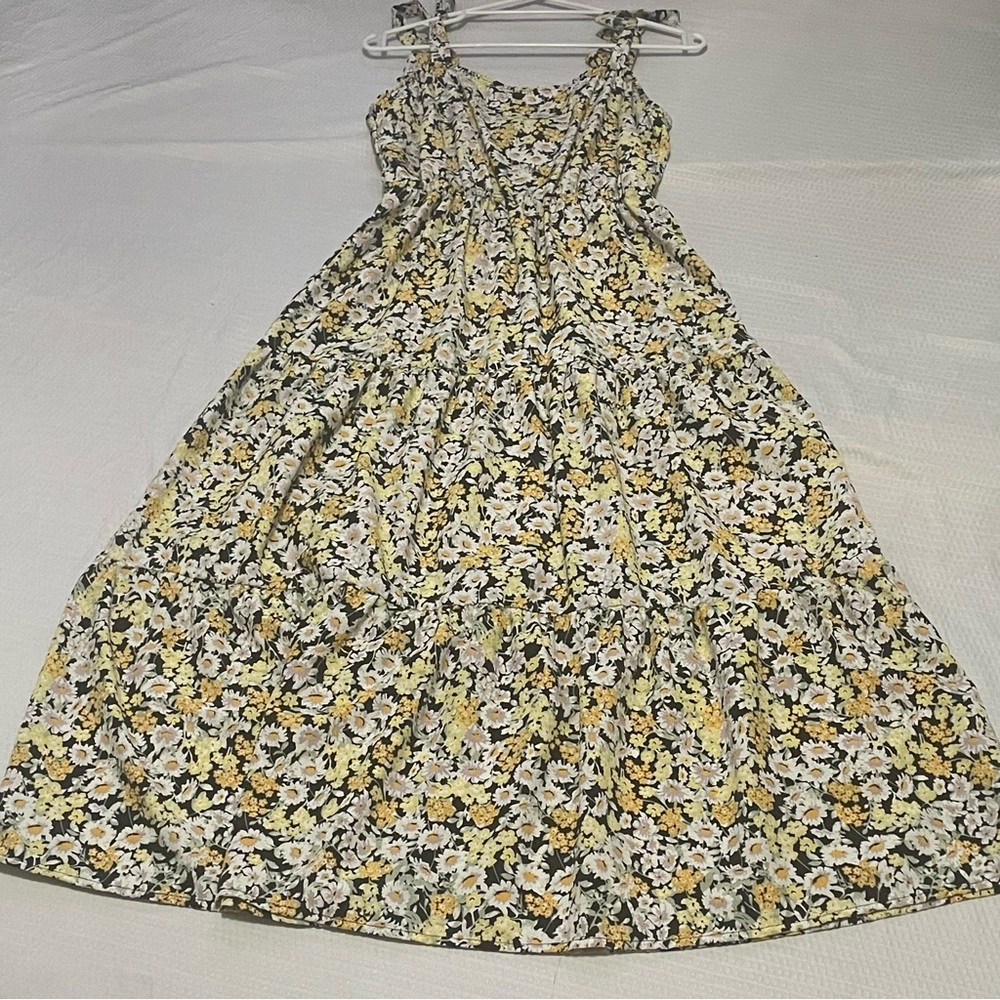 Sanctuary Yellow and Black Floral Maxi Dress